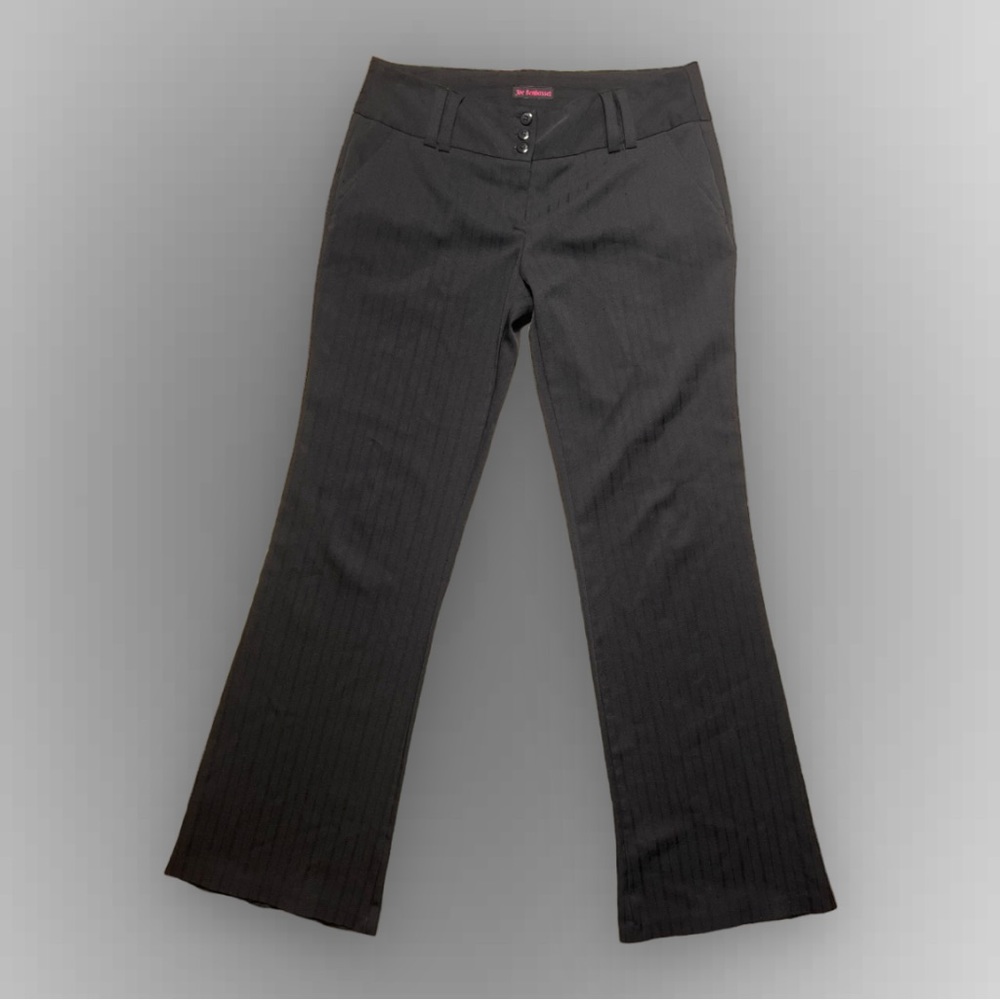 Y2K Black Stripped Flared Pants